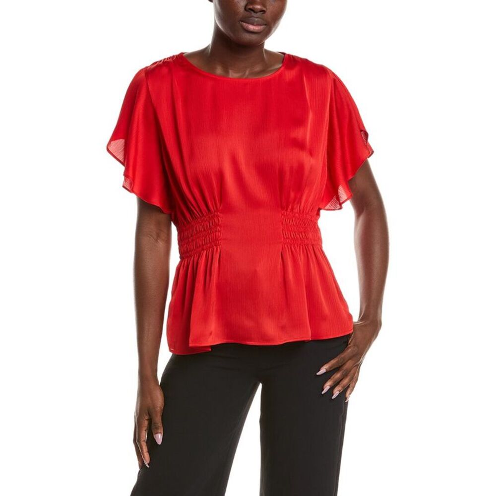 Anne Klein Womens Solid Top, Pink